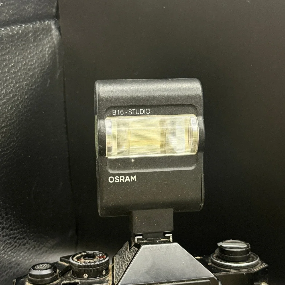 Ricoh‎ Auto TLS EE 35mm SLR Film Camera with Auto Rikenon 50mm f1.7 Lens Flash